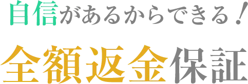 全額返金保証と新郎新婦写真