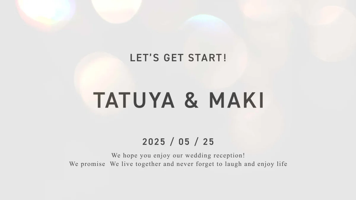 結婚式ムービー Twinkのサンプル画像